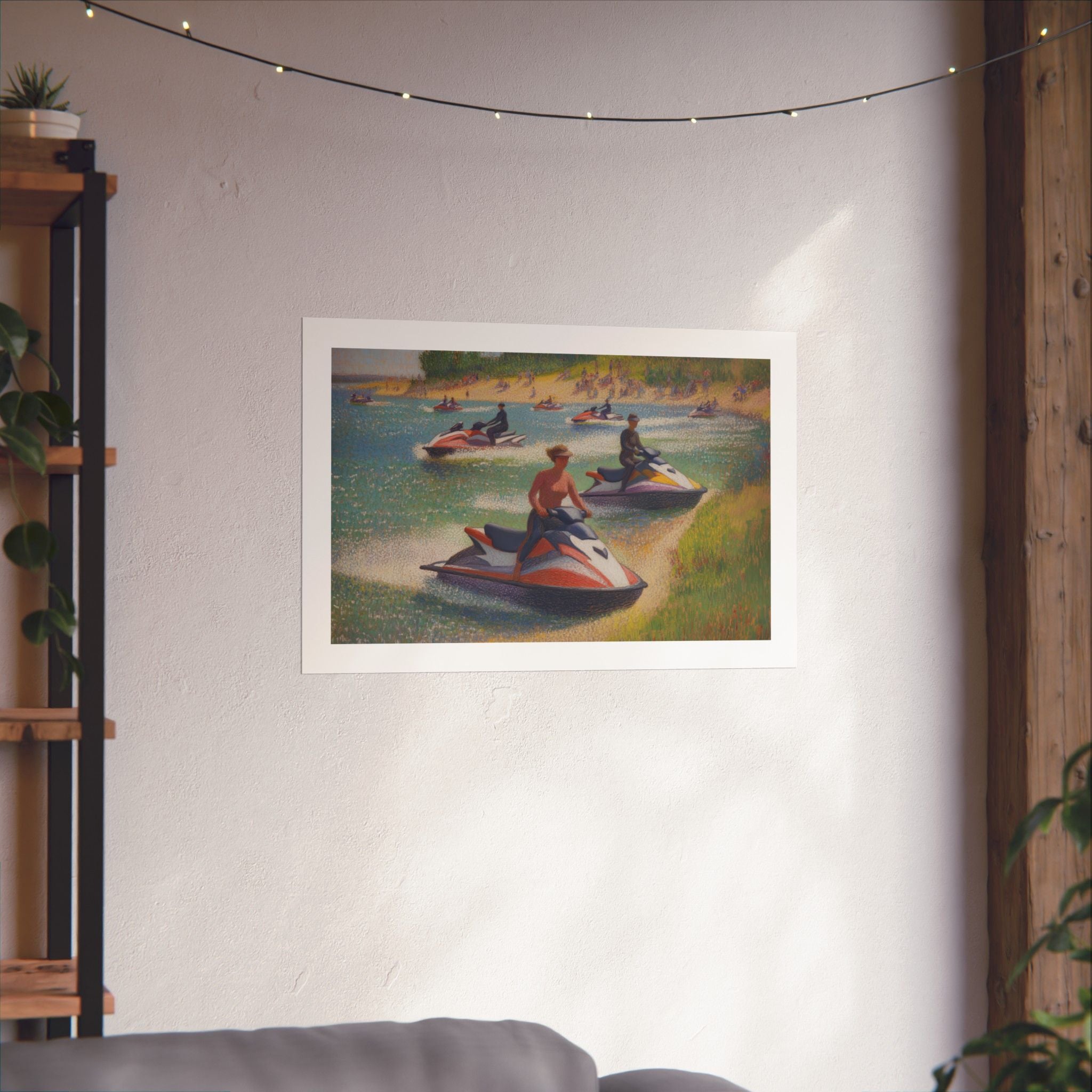 A Sunday Afternoon on the Island of La Grande - Version 2 - Seurat - Watersports - Gallery Print Poster - DC0259